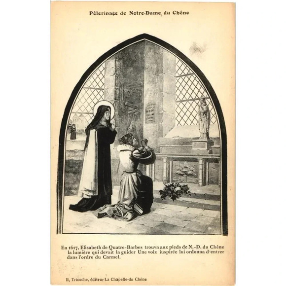Pèlerinage De Notre-Dame Du Chêne Postcard - Picture 1 of 2